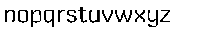 Comeback Sans Medium Font LOWERCASE