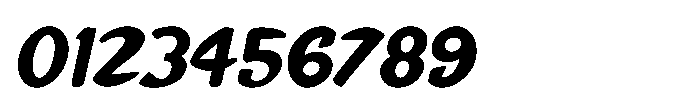 Comedy Time JNL Oblique Font OTHER CHARS