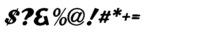 Comedy Time JNL Oblique Font OTHER CHARS