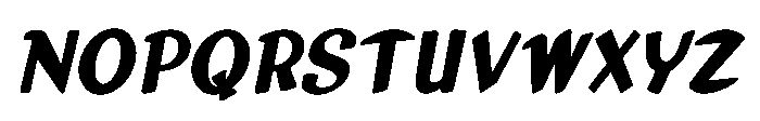 Comedy Time JNL Oblique Font UPPERCASE