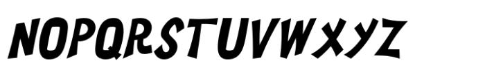 Comedy Writer JNL Oblique Font LOWERCASE