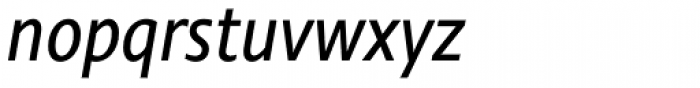 Comenia Sans Cond Italic Font LOWERCASE