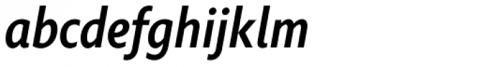 Comenia Sans Cond Medium Italic Font LOWERCASE
