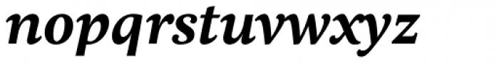 Comenia Serif Pro Bold Italic Font LOWERCASE