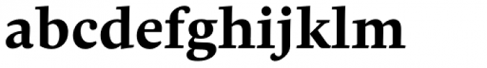 Comenia Serif Pro Bold Font LOWERCASE