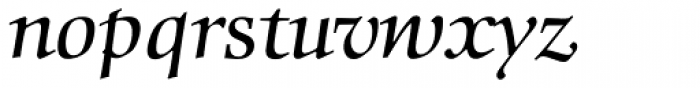 Comenius BQ Italic Font LOWERCASE