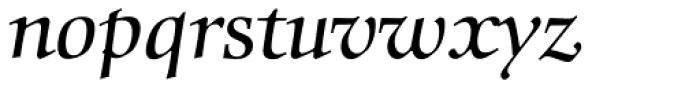 Comenius Pro Italic Font LOWERCASE