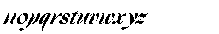 Comethrue Bold Condensed Italic Font LOWERCASE