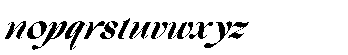 Comethrue Bold Italic Font LOWERCASE