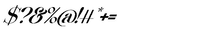 Comethrue Demi Bold Italic Font OTHER CHARS
