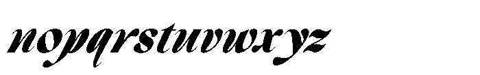 Comethrue Heavy Condensed Italic Font LOWERCASE