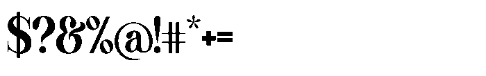 Comethrue Heavy Ultra Condensed Font OTHER CHARS