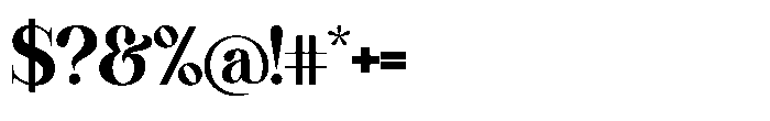 Comethrue Heavy Font OTHER CHARS