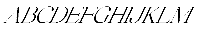 Comethrue Light Condensed Italic Font UPPERCASE