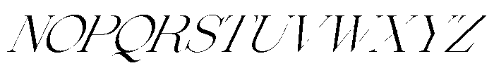 Comethrue Light Condensed Italic Font UPPERCASE