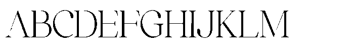 Comethrue Light Ultra Condensed Font UPPERCASE