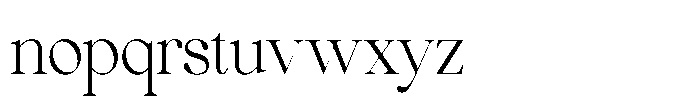 Comethrue Light Ultra Condensed Font LOWERCASE