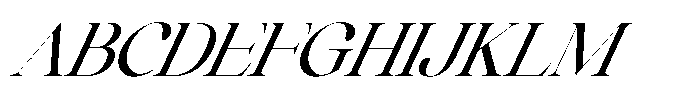 Comethrue Medium Condensed Italic Font UPPERCASE