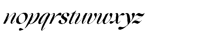 Comethrue Medium Condensed Italic Font LOWERCASE