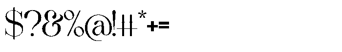 Comethrue Regular Condensed Font OTHER CHARS