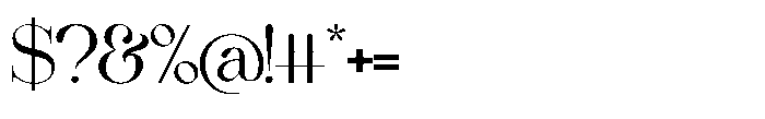 Comethrue Regular Font OTHER CHARS
