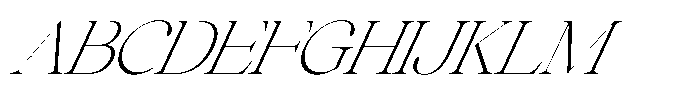 Comethrue Thin Condensed Italic Font UPPERCASE