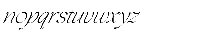 Comethrue Thin Condensed Italic Font LOWERCASE