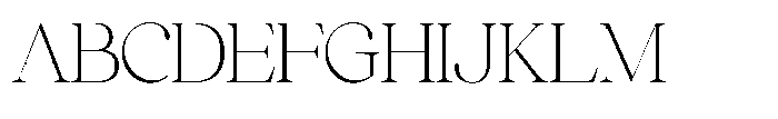 Comethrue Thin Condensed Font UPPERCASE