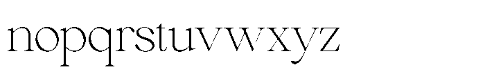 Comethrue Thin Condensed Font LOWERCASE