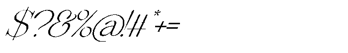 Comethrue Thin Italic Font OTHER CHARS