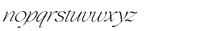 Comethrue Thin Italic Font LOWERCASE