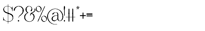 Comethrue Thin Ultra Condensed Font OTHER CHARS