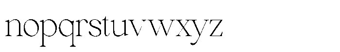 Comethrue Thin Ultra Condensed Font LOWERCASE