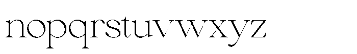 Comethrue Thin Font LOWERCASE