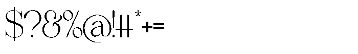 Comethrue Ultr Light Ultra Condensed Font OTHER CHARS