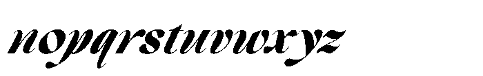 Comethrue Ultra Bold Italic Font LOWERCASE