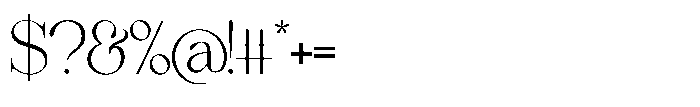 Comethrue Ultra Light Condensed Font OTHER CHARS