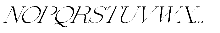 Comethrue Ultra-light italic Font UPPERCASE