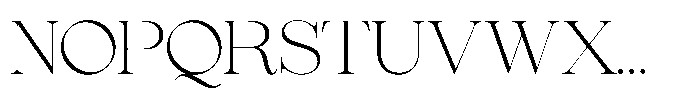 Comethrue Ultra light Font UPPERCASE