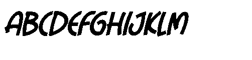 Comfy Quacky Italic Font UPPERCASE
