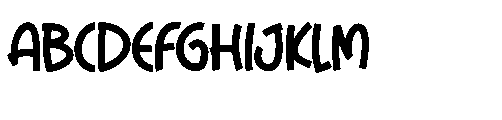 Comfy Quacky Regular Font UPPERCASE