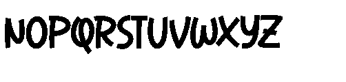 Comfy Quacky Regular Font UPPERCASE