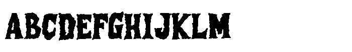 Comic Black Metal Font UPPERCASE