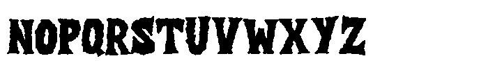 Comic Black Metal Font UPPERCASE