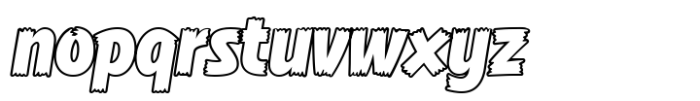 Comic Hero Outline Font LOWERCASE