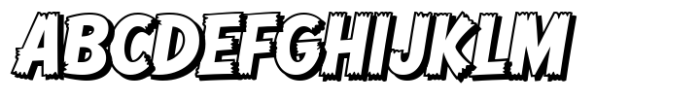 Comic Hero Shadow Font UPPERCASE