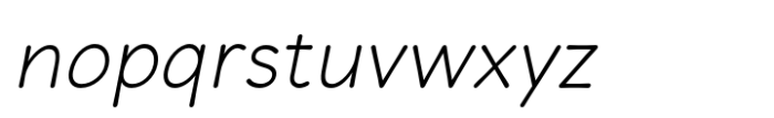 Comic Mode Extra Light Oblique Font LOWERCASE