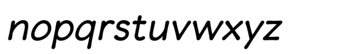 Comic Mode Oblique Font LOWERCASE