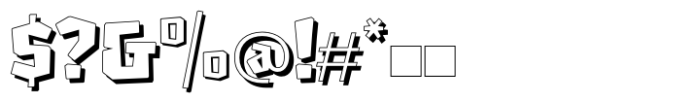 Comic Tantrum Shadow Font OTHER CHARS