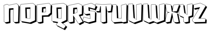 Comic Tantrum Shadow Font UPPERCASE